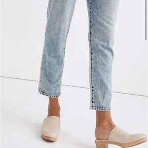 Madewell Cream Clogs 7.5 runs small